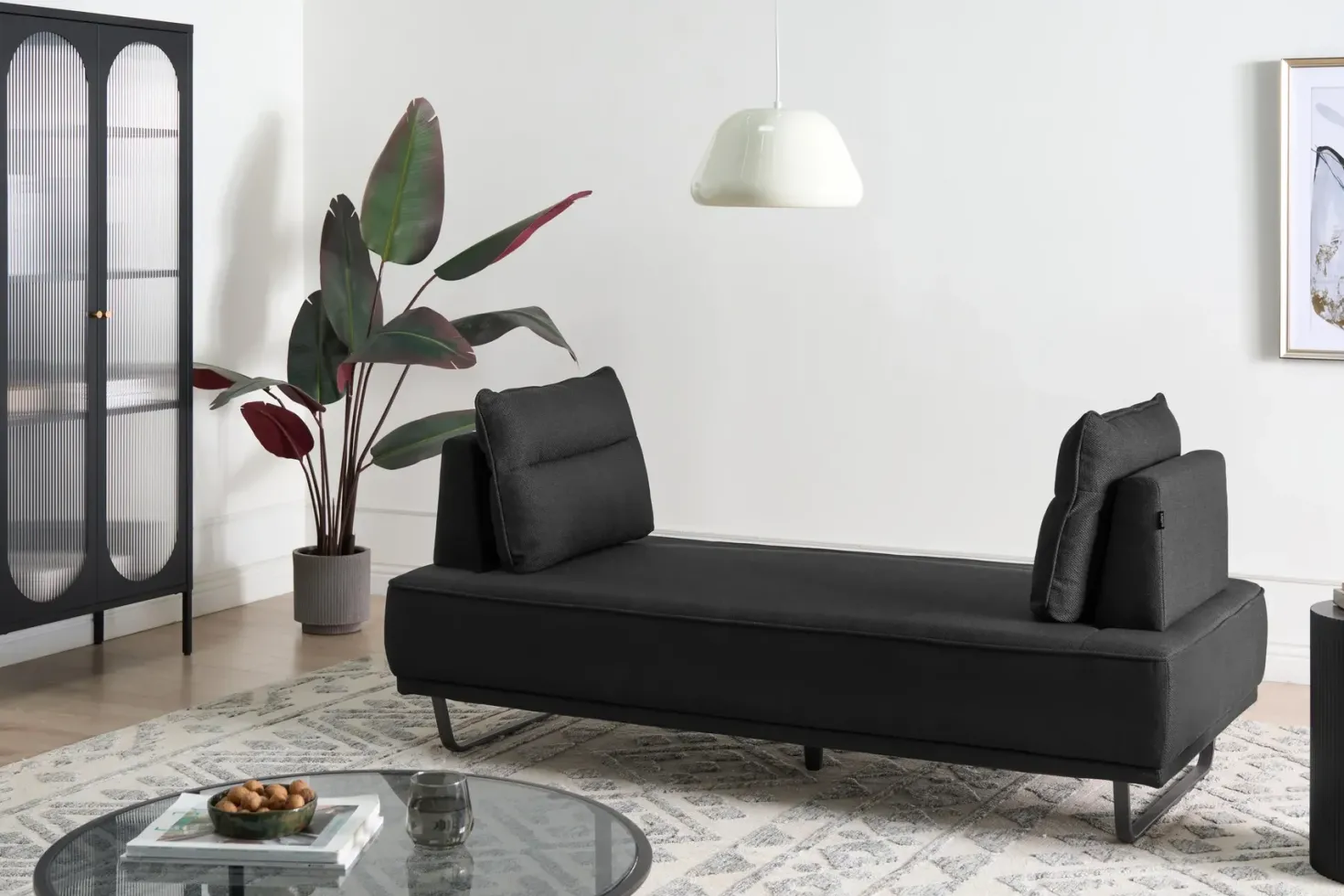 Sofa 3 personers FAXEN Sort