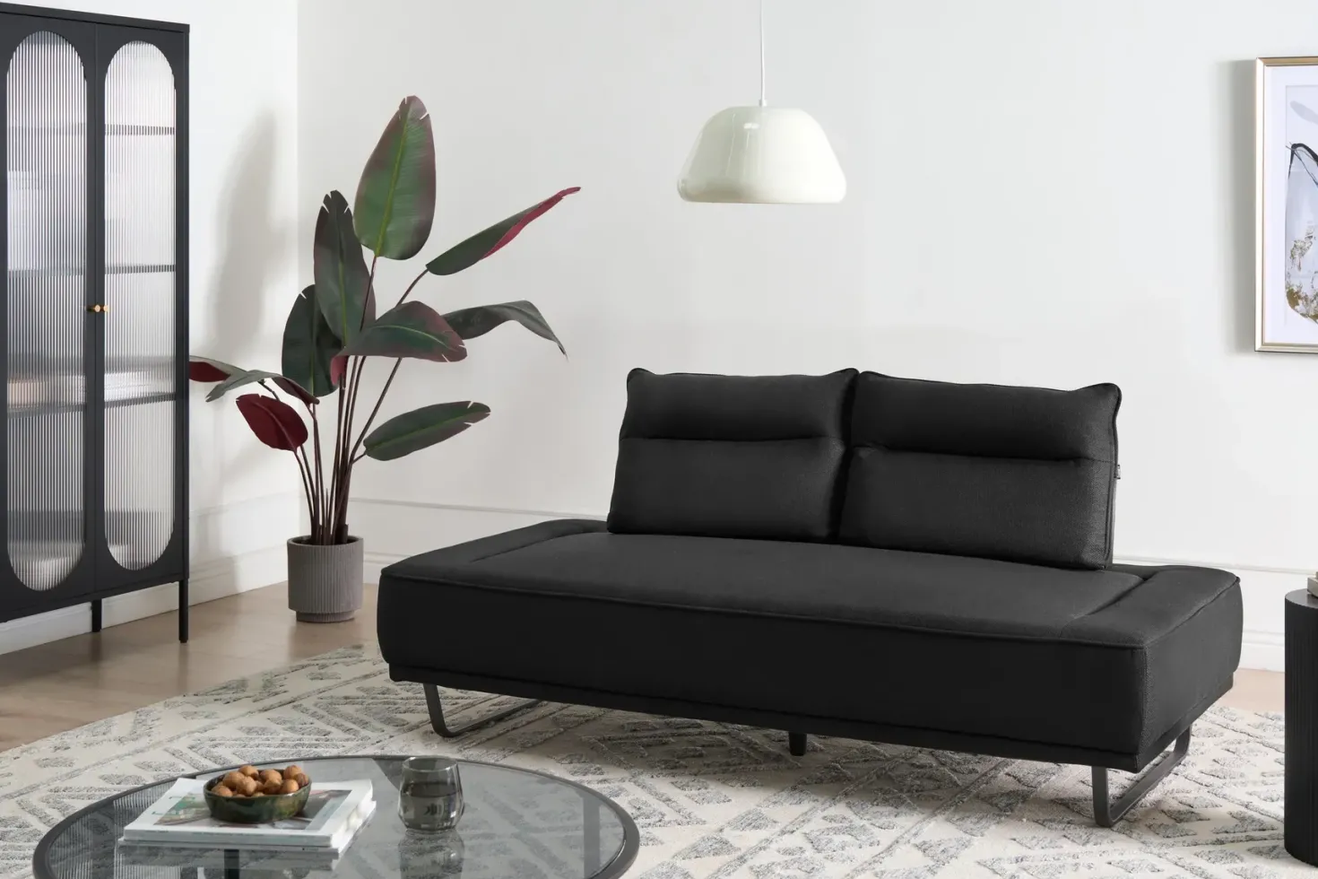 Sofa 3 personers FAXEN Sort