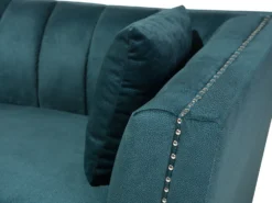 Sofa 3 personers GAULA Velour Blågrøn