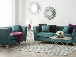 Sofa 3 personers GAULA Velour Blågrøn