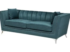 Sofa 3 personers GAULA Velour Blågrøn