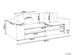 Sofa 3 personers GLORVIKA Orange