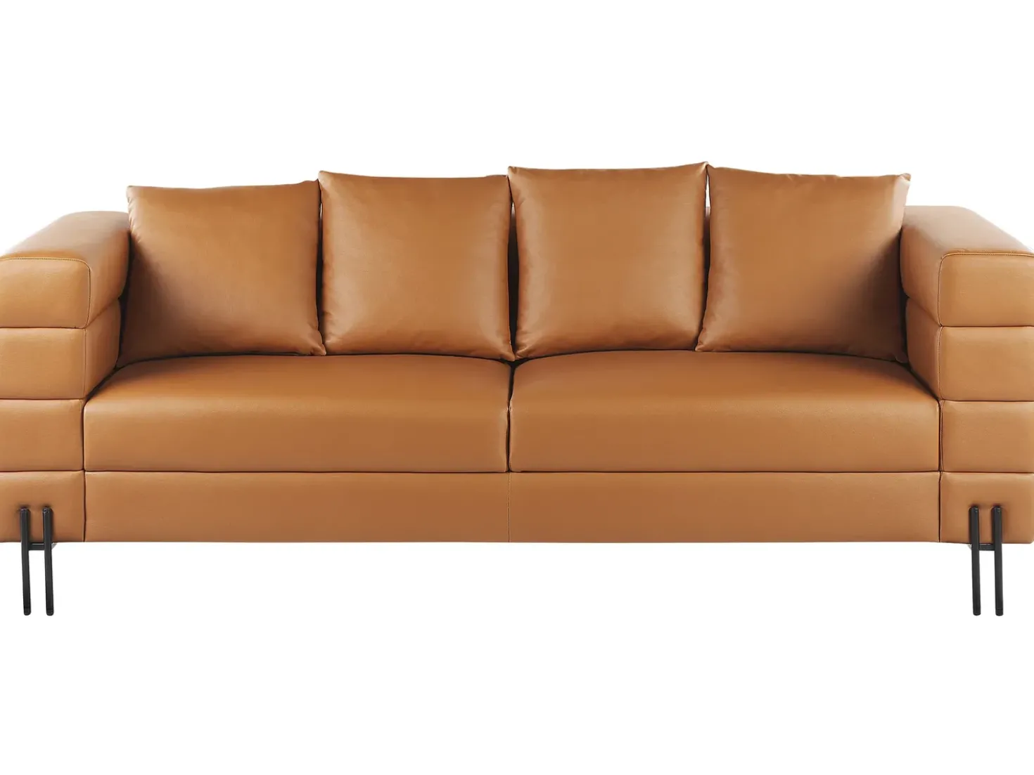 Sofa 3 personers GRANNA Kunstlæder Brun