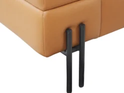Sofa 3 personers GRANNA Kunstlæder Brun