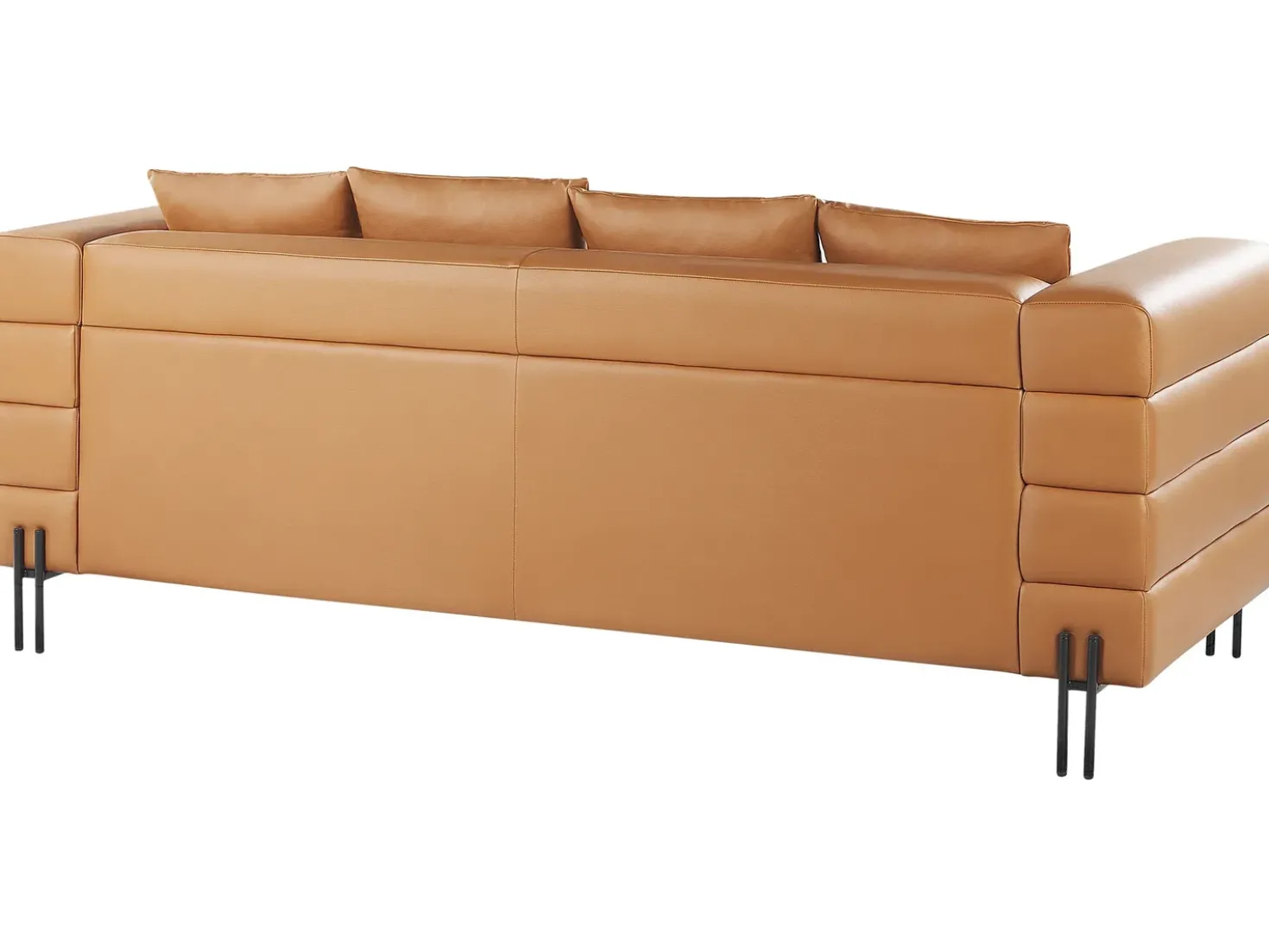 Sofa 3 personers GRANNA Kunstlæder Brun
