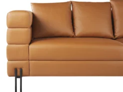 Sofa 3 personers GRANNA Kunstlæder Brun