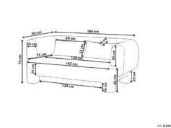 Sofa 3 personers HOGBO Hvid
