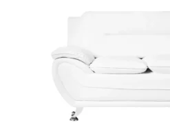 Sofa 3 personers LEIRA Kunstlæder Hvid