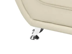 Sofa 3 personers LEIRA Kunstlæder Beige