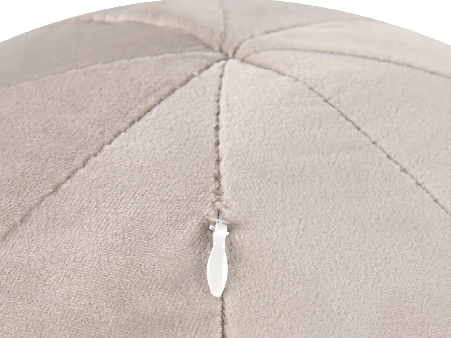 Sofa 3 personers LEIREN Velour Brungrå