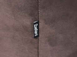 Sofa 3 personers LEIREN Velour Mørkebrun