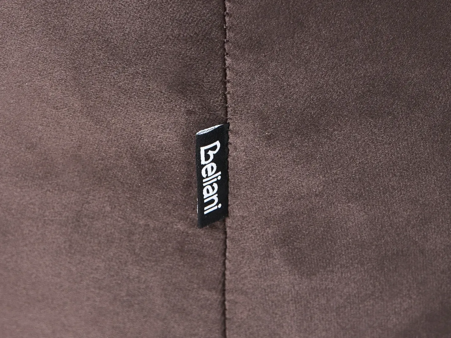 Sofa 3 personers LEIREN Velour Mørkebrun