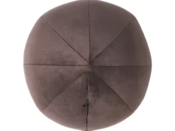 Sofa 3 personers LEIREN Velour Mørkebrun