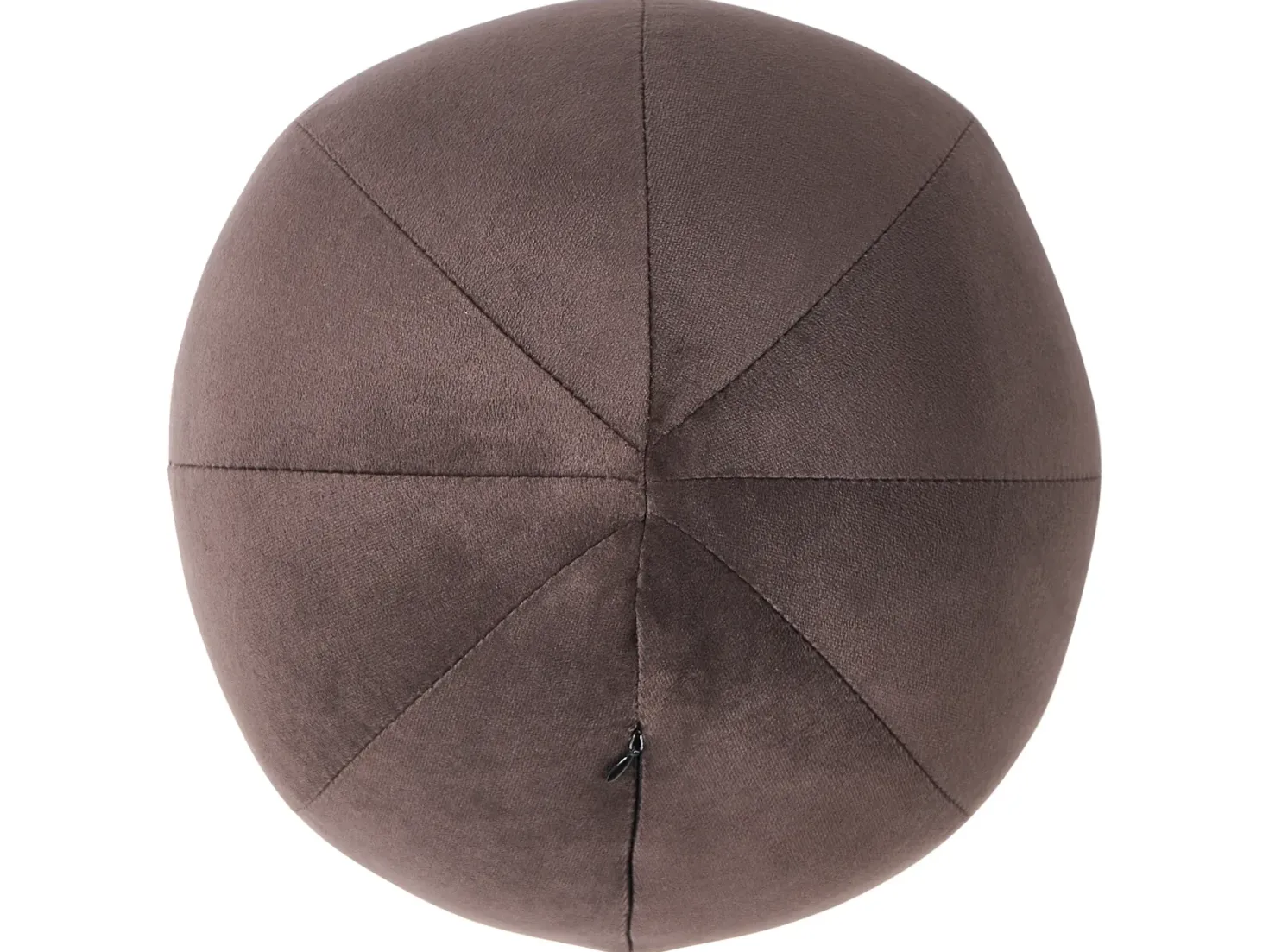 Sofa 3 personers LEIREN Velour Mørkebrun