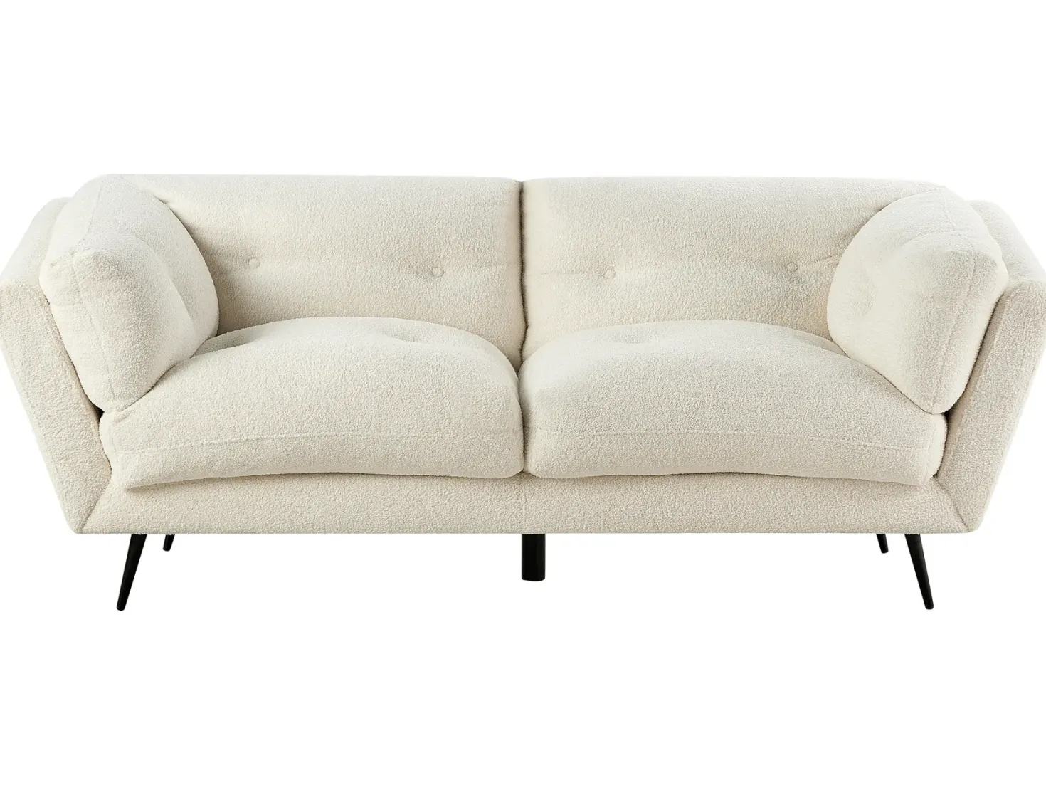 Sofa 3 personers LENVIK Boucle Hvid
