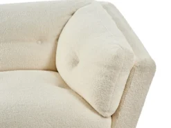 Sofa 3 personers LENVIK Boucle Hvid