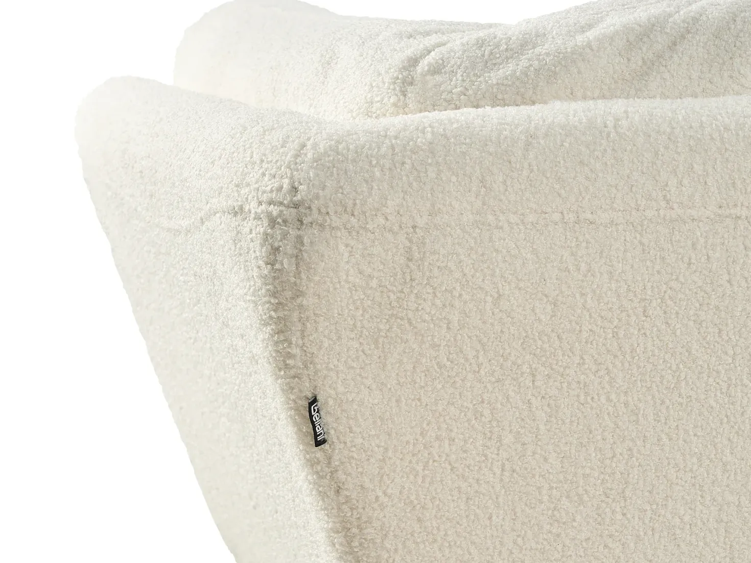 Sofa 3 personers LENVIK Boucle Hvid
