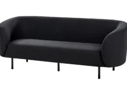 Sofa 3 personers LOEN Sort