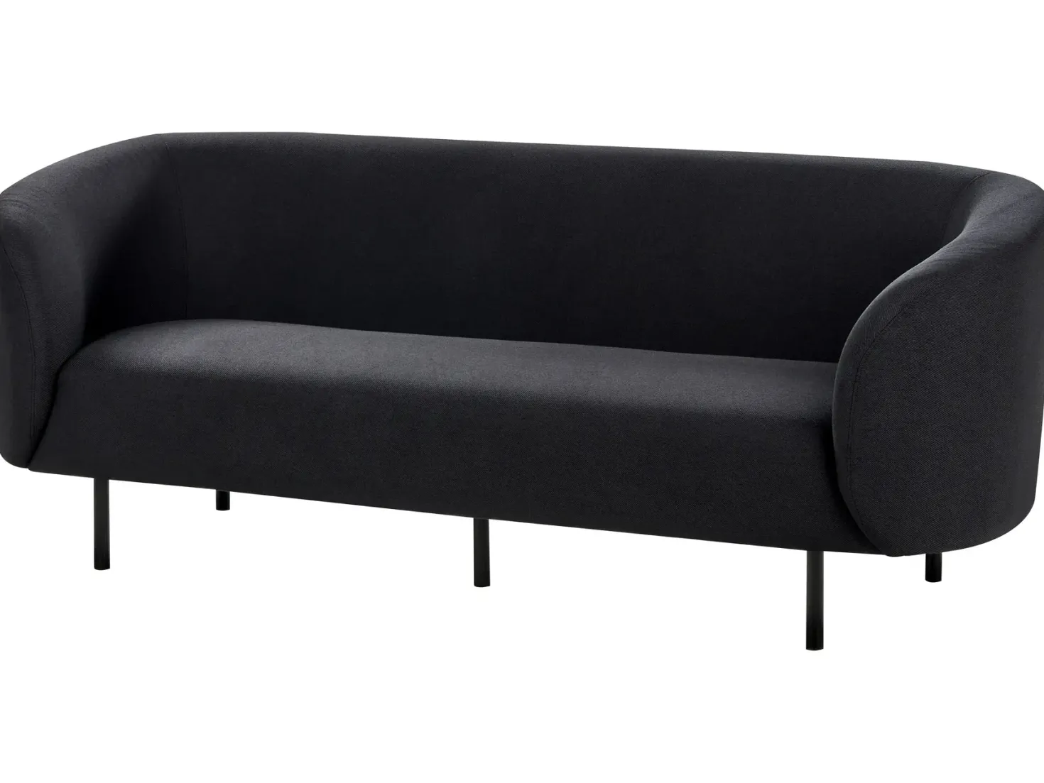 Sofa 3 personers LOEN Sort