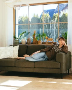 Sofa 3 personers LOUSTO Grøn