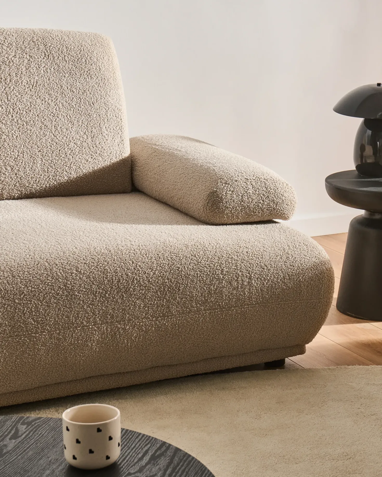 Sofa 2 personers NACKA Boucle Beige