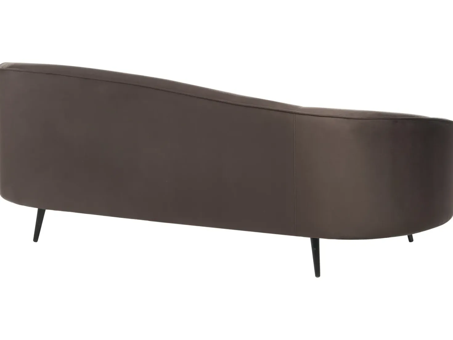 Sofa 2 personers SAVAR Velour Mørkebrun