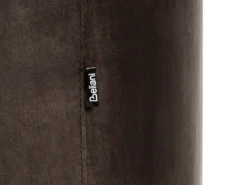 Sofa 2 personers SAVAR Velour Mørkebrun