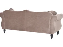Sofa 3 personers SKIEN Velour Brungrå