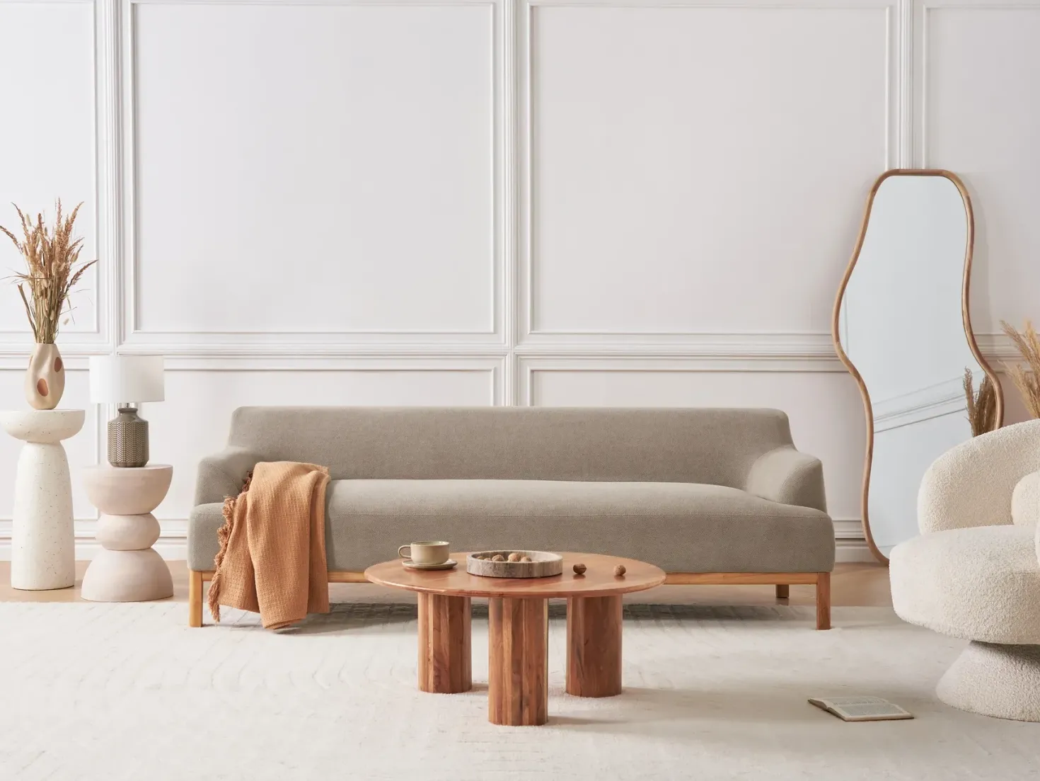 Sofa 3 personers SOSJO Brungrå
