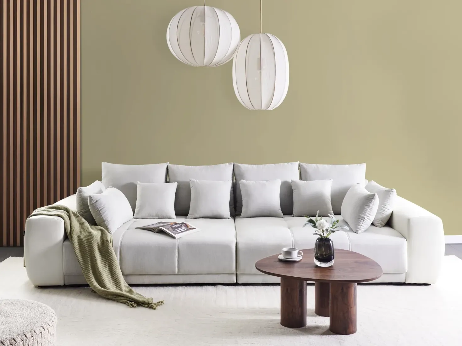 Sofa 4 personers TORPO Lys Beige