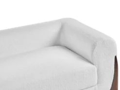 Sofa 3 personers VINLIDEN Boucle Hvid