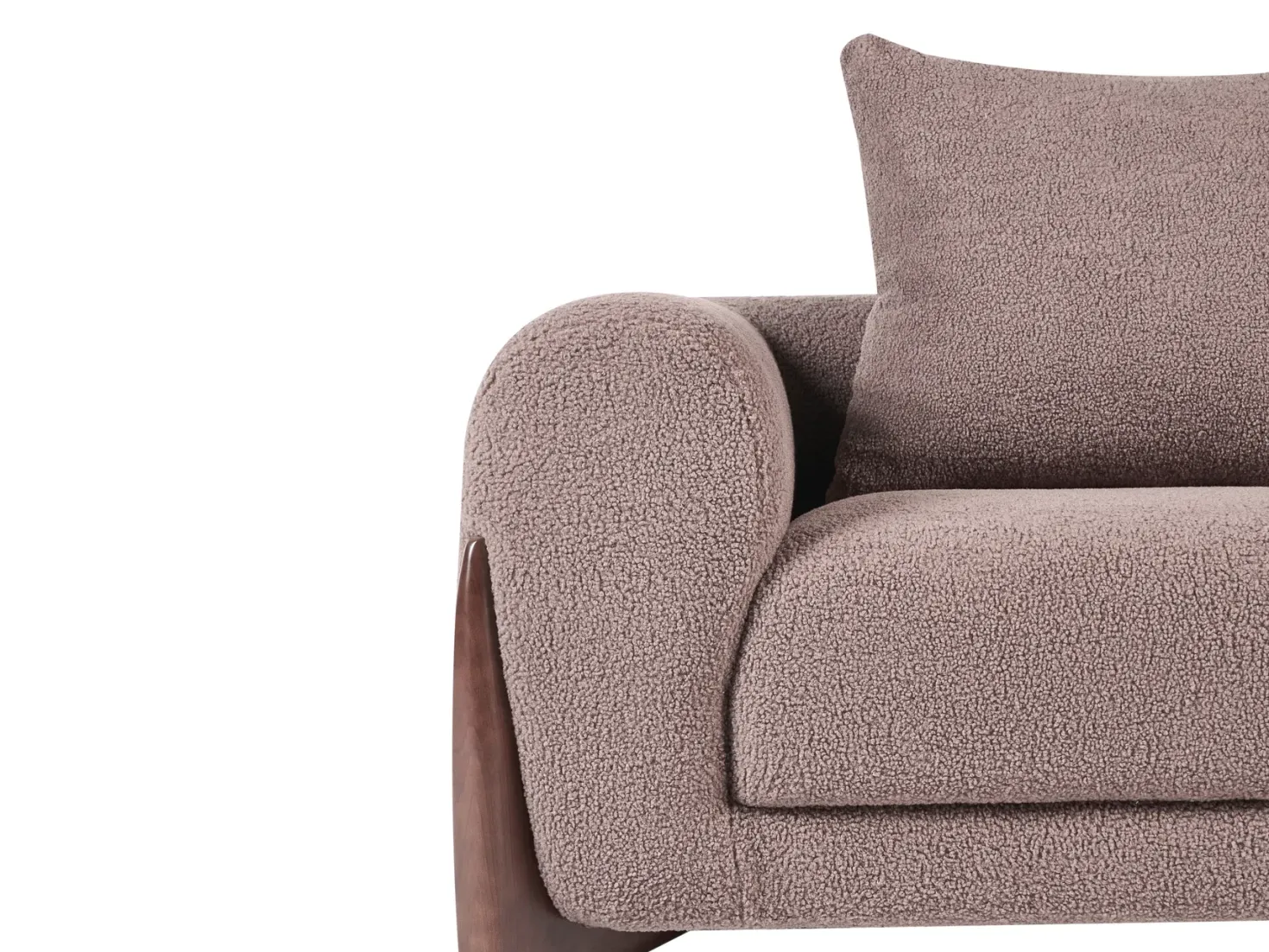 Sofa 3 personers VINLIDEN Boucle Brun