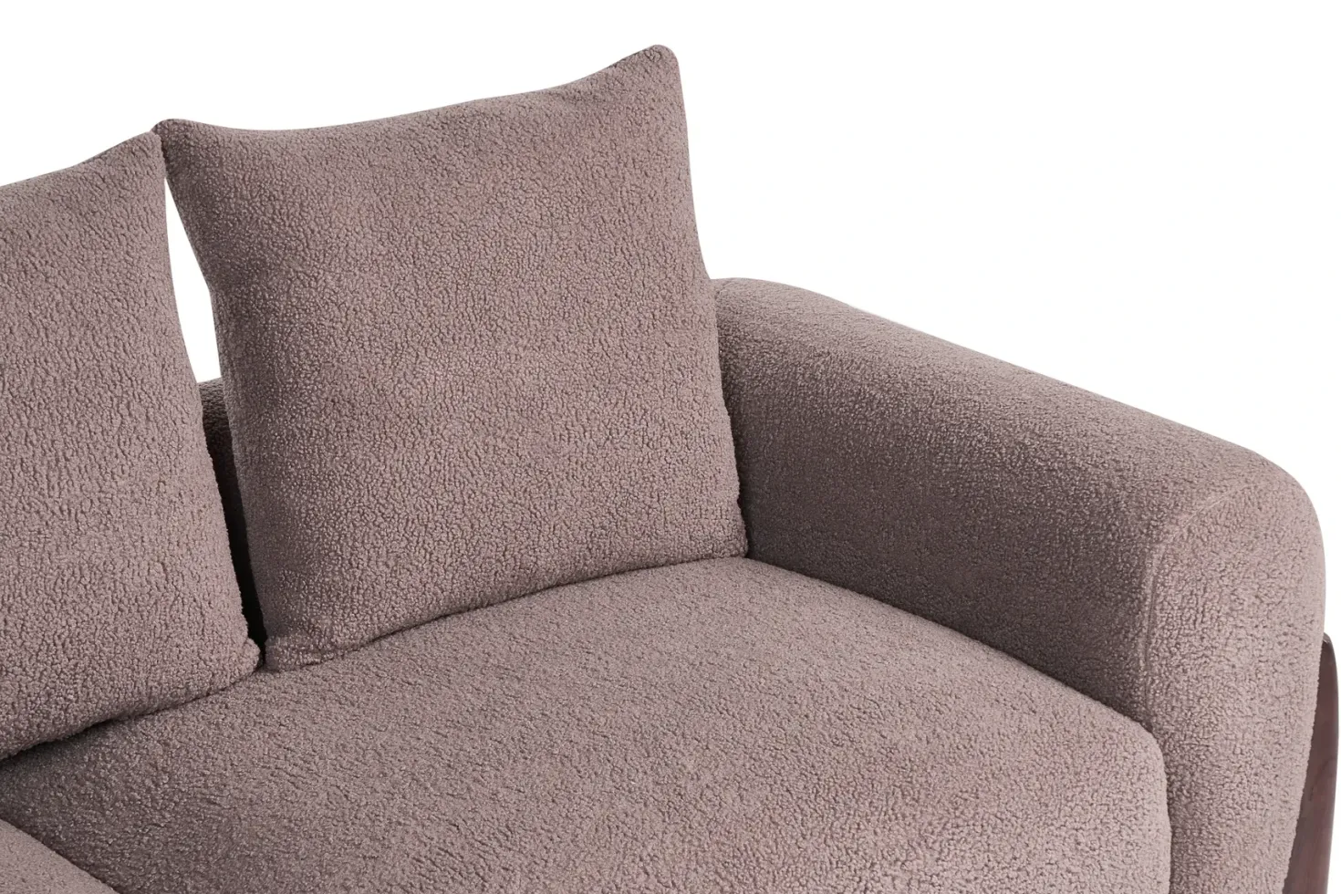 Sofa 3 personers VINLIDEN Boucle Brun