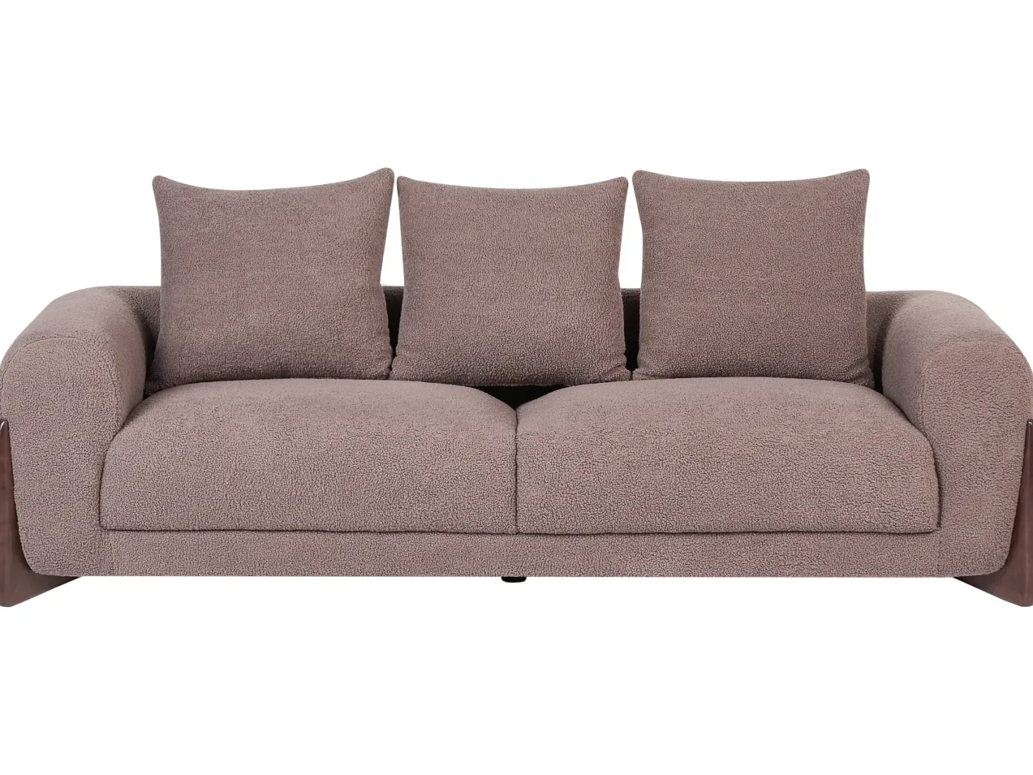 Sofa 3 personers VINLIDEN Boucle Brun