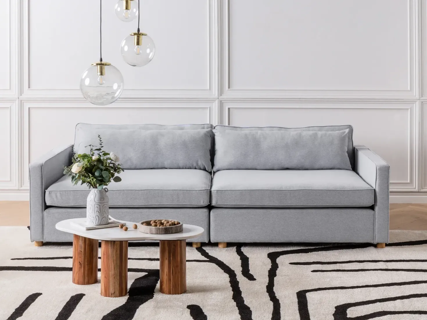 Sofa 3 personers VINSTRA Grå