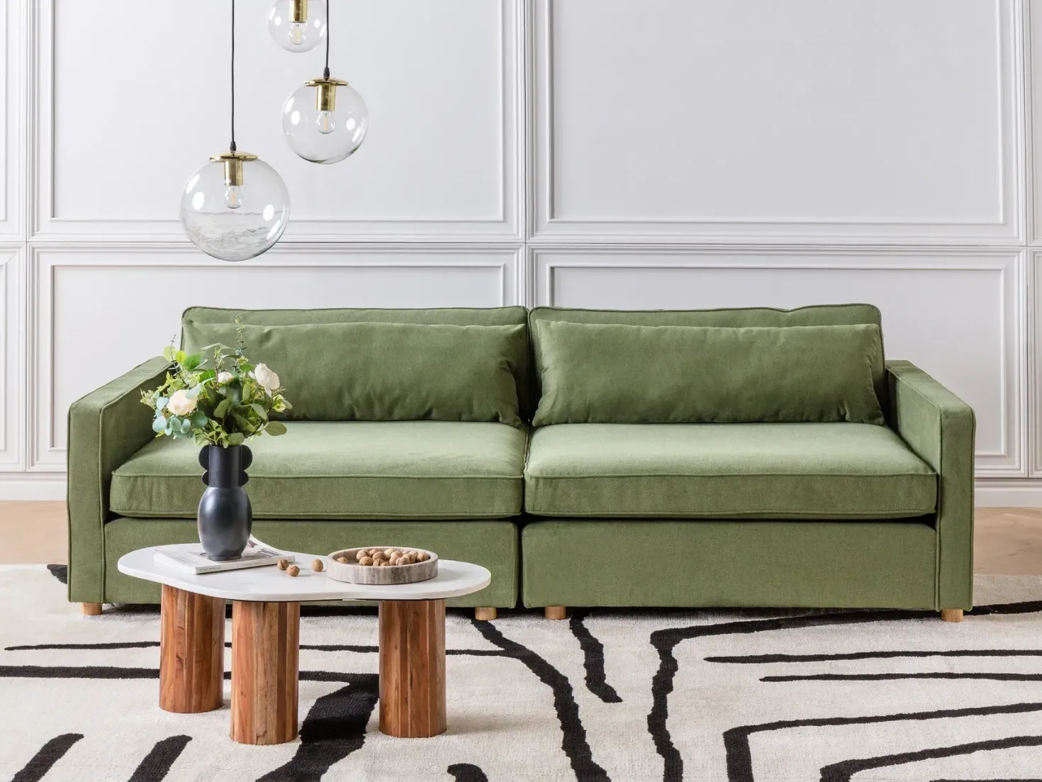 Sofa 3 personers VINSTRA Grøn