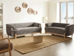 Sofasæt 5 personers ALNOR Chenille Brun
