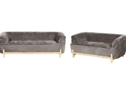 Sofasæt 5 personers ALNOR Chenille Brun