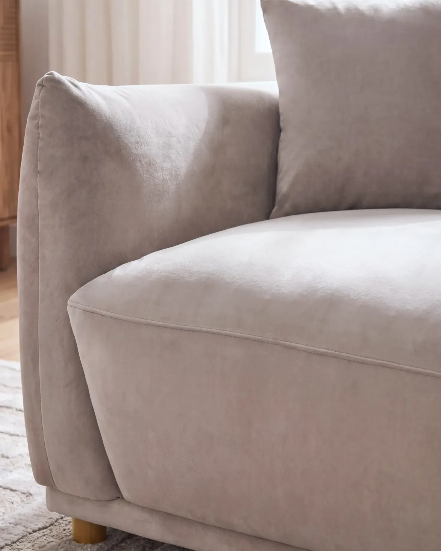Sofasæt 5 personers JUBEK Velour Brungrå