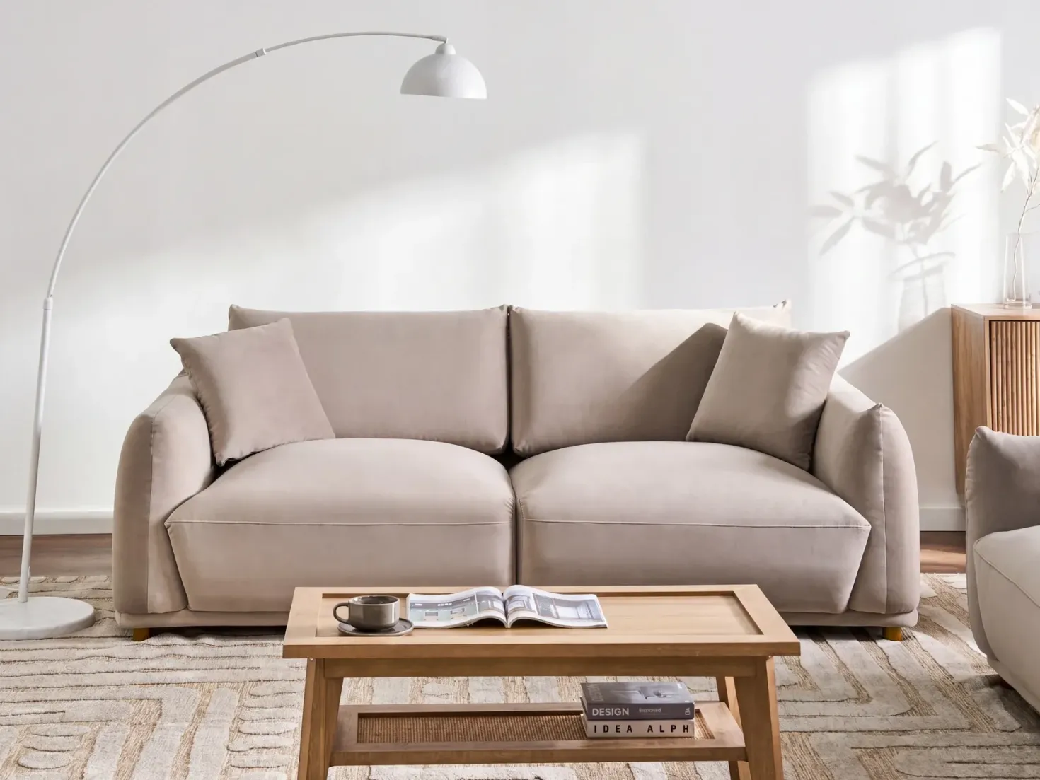 Sofasæt 5 personers JUBEK Velour Brungrå