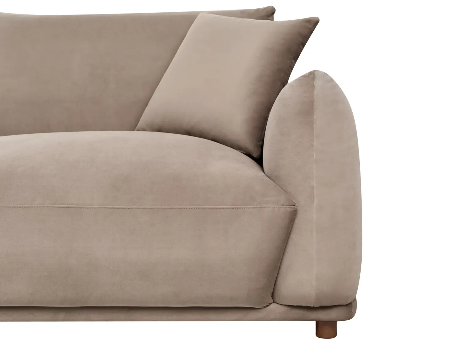 Sofasæt 5 personers JUBEK Velour Brungrå