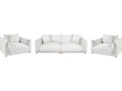 Sofasæt 5 personers LUVOS Cremehvid