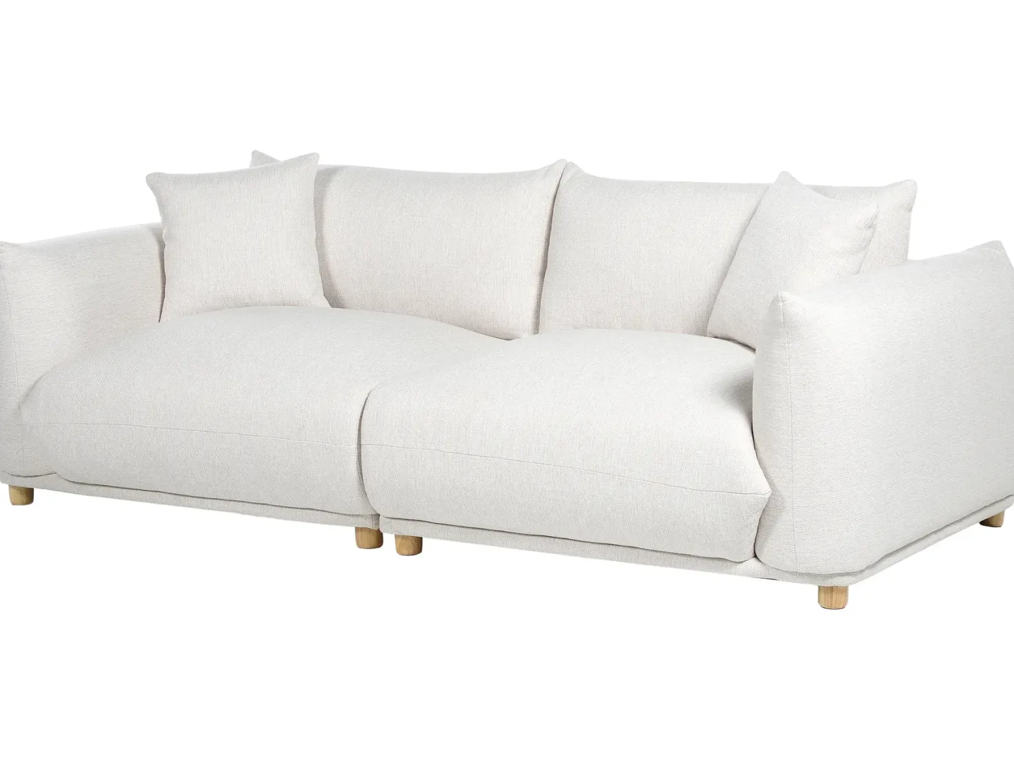 Sofasæt 5 personers LUVOS Cremehvid