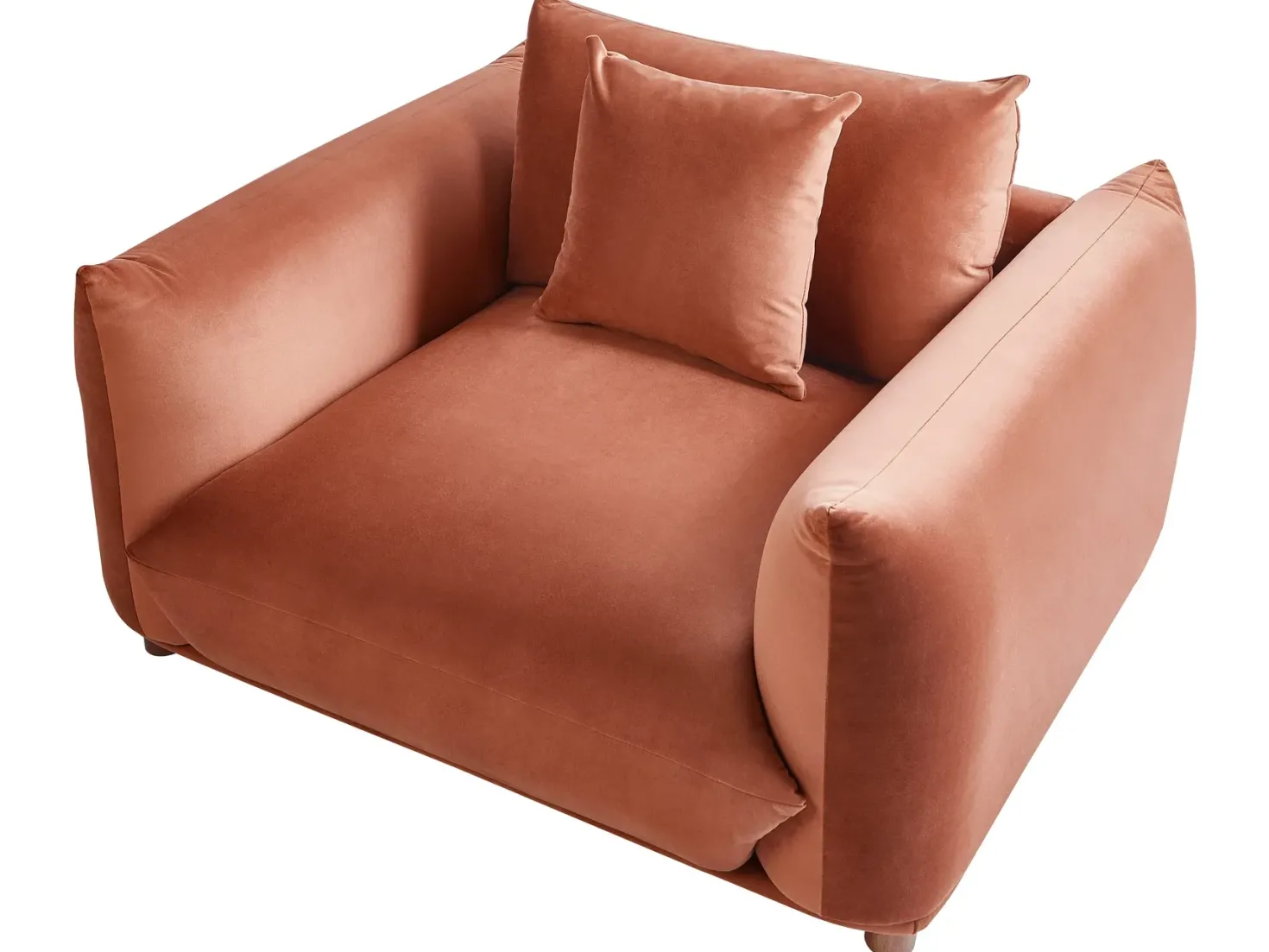 Sofasæt 5 personers LUVOS Velour Guldbrun