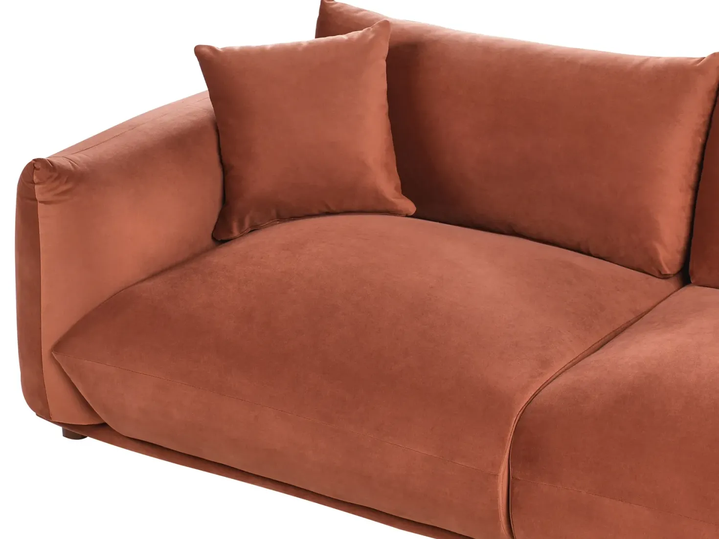 Sofasæt 5 personers LUVOS Velour Guldbrun