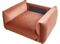 Sofasæt 5 personers LUVOS Velour Guldbrun