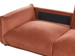 Sofasæt 5 personers LUVOS Velour Guldbrun
