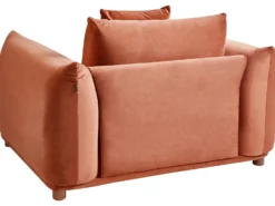 Sofasæt 5 personers LUVOS Velour Guldbrun