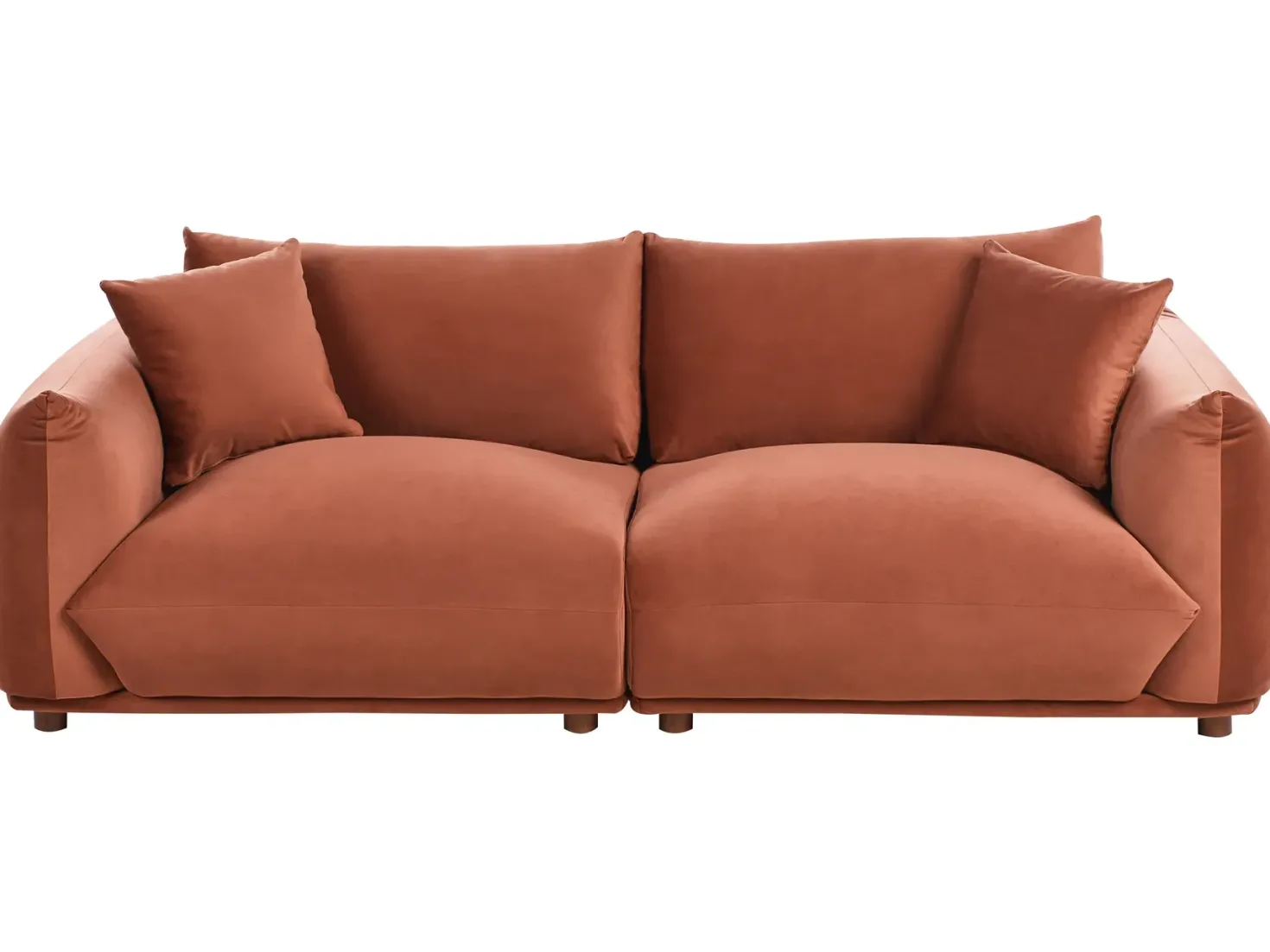 Sofasæt 5 personers LUVOS Velour Guldbrun