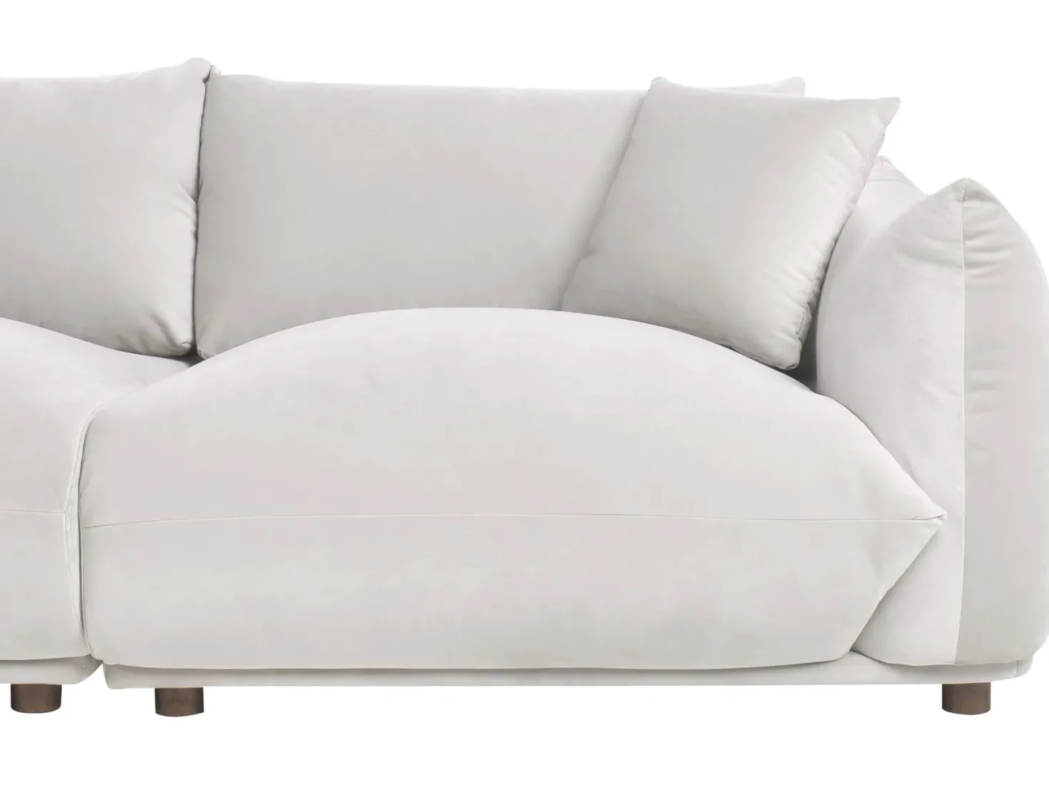 Sofasæt 5 personers LUVOS Velour Brungrå